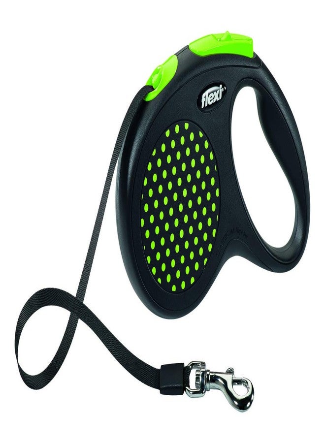 flexi Design Retractable Lead, Medium, 5 M, Black/Green